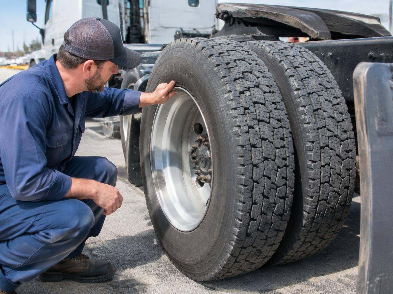 Tires truck repair
